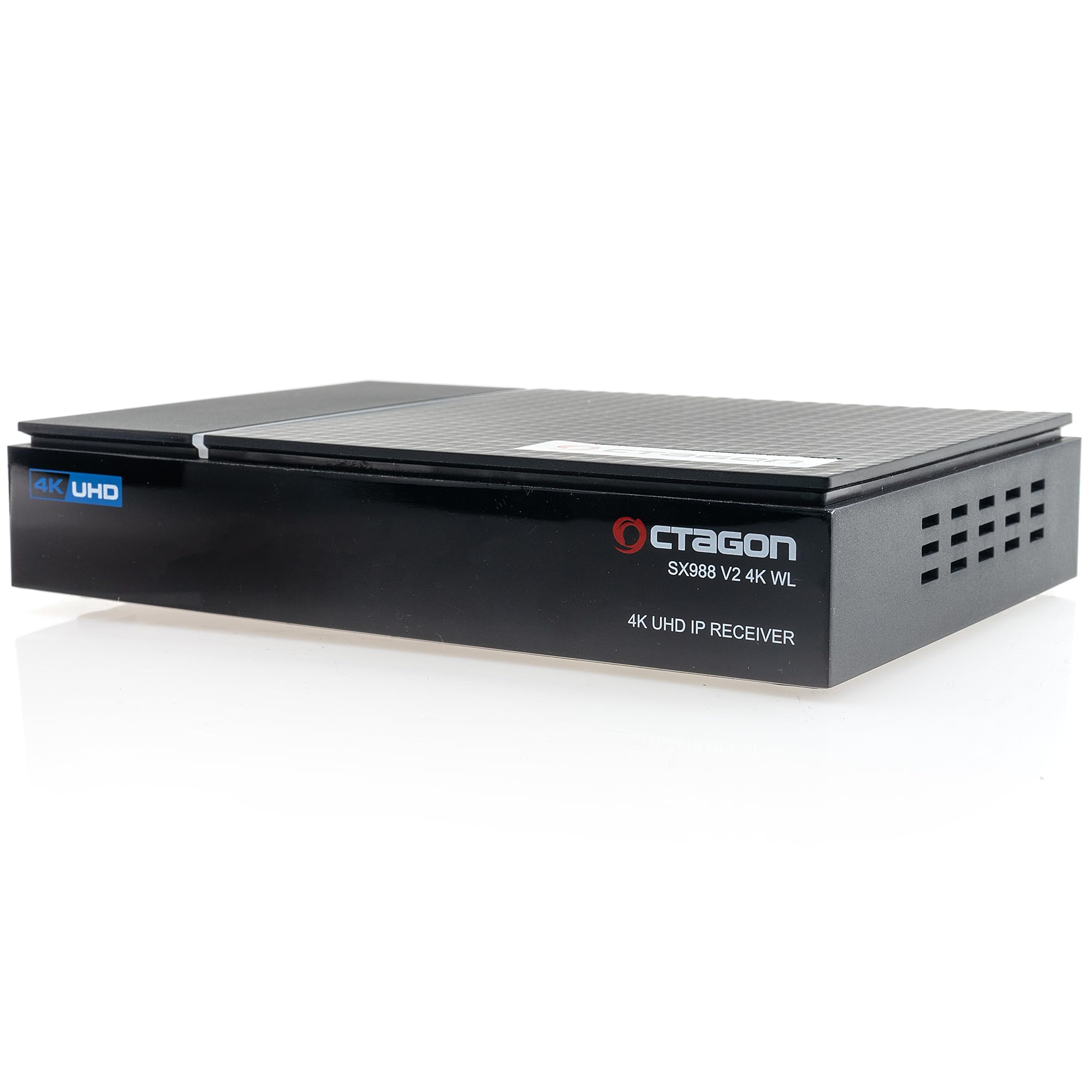 Octagon SX988 V2 4K UHD Linux Smart TV Receiver für Fernseher mit WLAN WiFi, TV Box, LAN, Mediathek, YouTube, Internet Radio, HDMI CEC, E2 Multiroom Client System