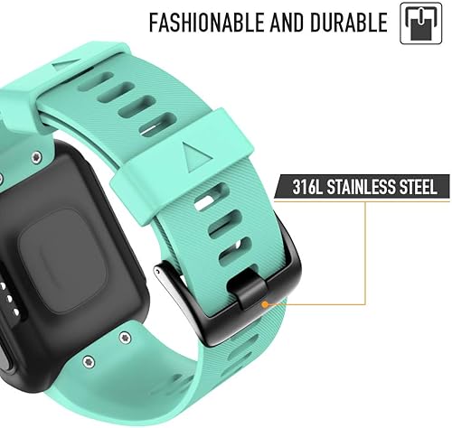 Miniatura 3 de NotoCity Correa de reloj de repuesto de silicona suave para Garmin Forerunner 35, compatible con reloj inteligente Forerunner 35