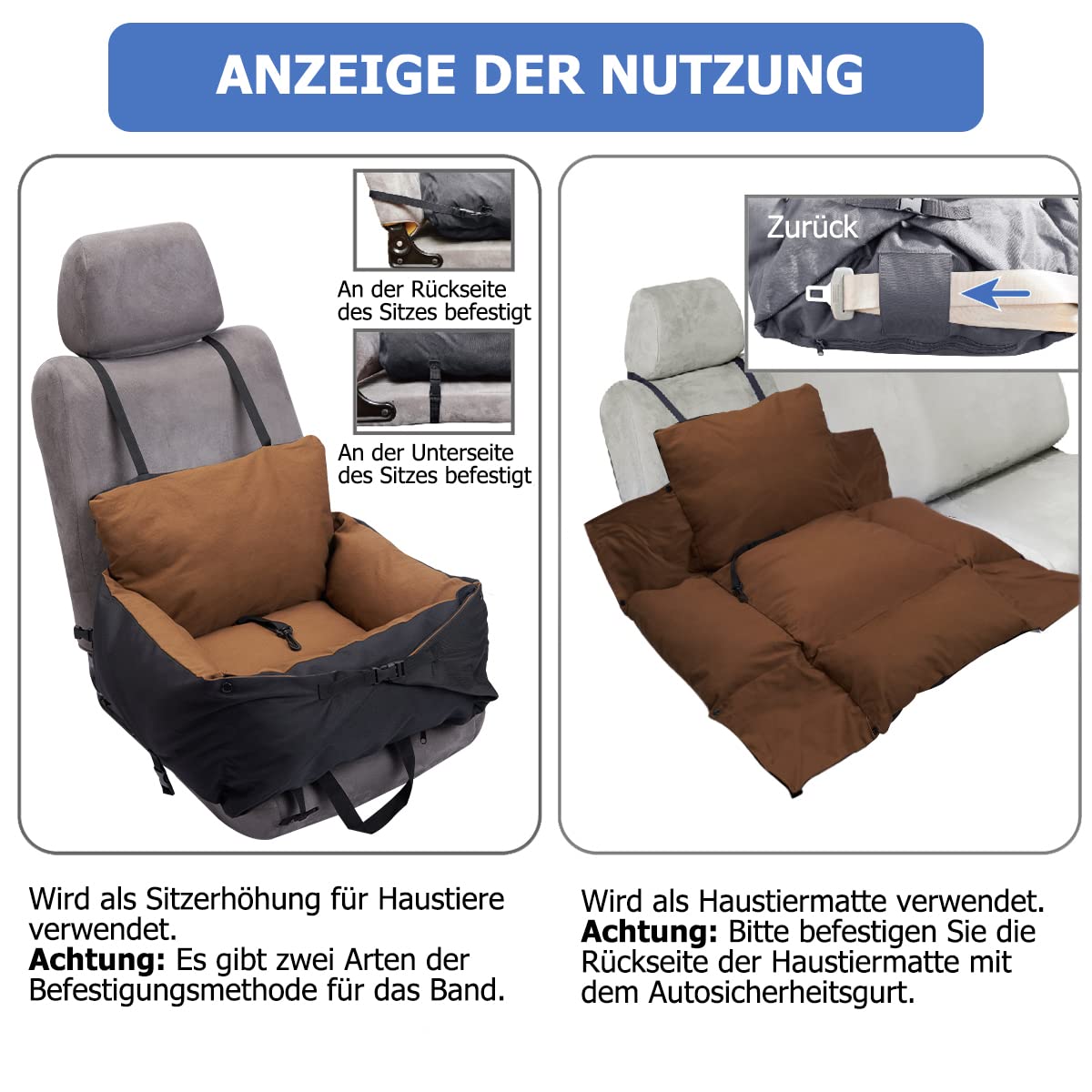 WOOAIDAGG Hundefahrersitz Für Kleine/mittlere Hund Produktbild-Vorschau 10