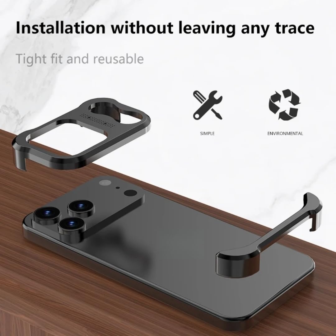Paraurti di lusso irregolare in lega di titanio per iPhone 17 Pro Max 16 15 14 Plus Air 13, protezione per l'obiettivo senza bordi, cover protettiva in metallo traspirante (per iPhone 13 Pro/Blu)