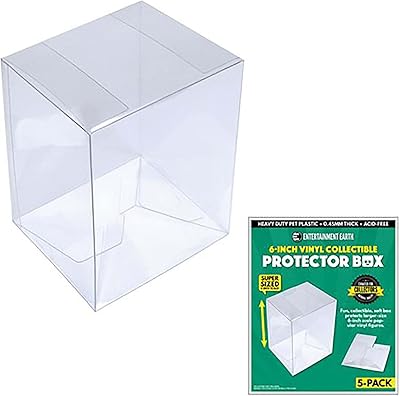 Entertainment Earth 6-Inch Vinyl Collectible Collapsible Protector Box 5-Pack
