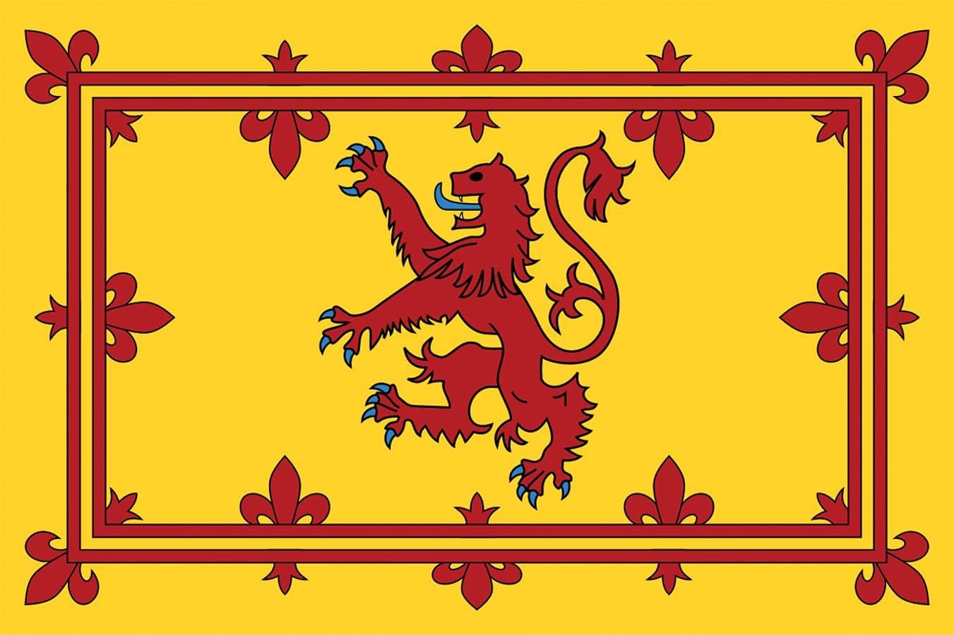 3x5 Feet 276 International Global World Country Flags (Scotland (Lion Rampant))