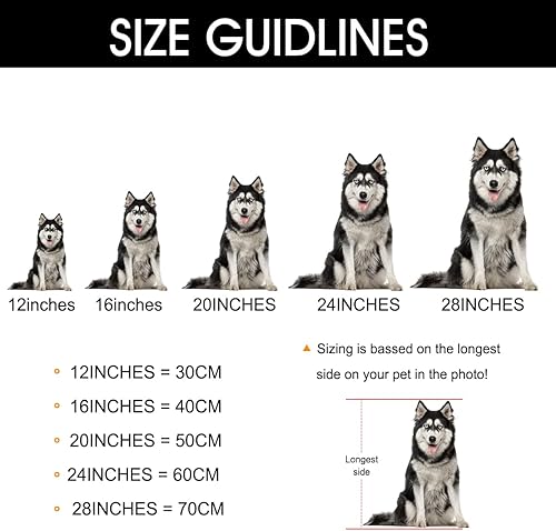 Miniatura 3 de Amlion Almohada personalizada para mascotas con imagen almohadas personalizadas con forma de foto de mascota de 16 pulgadas para perro gato niños