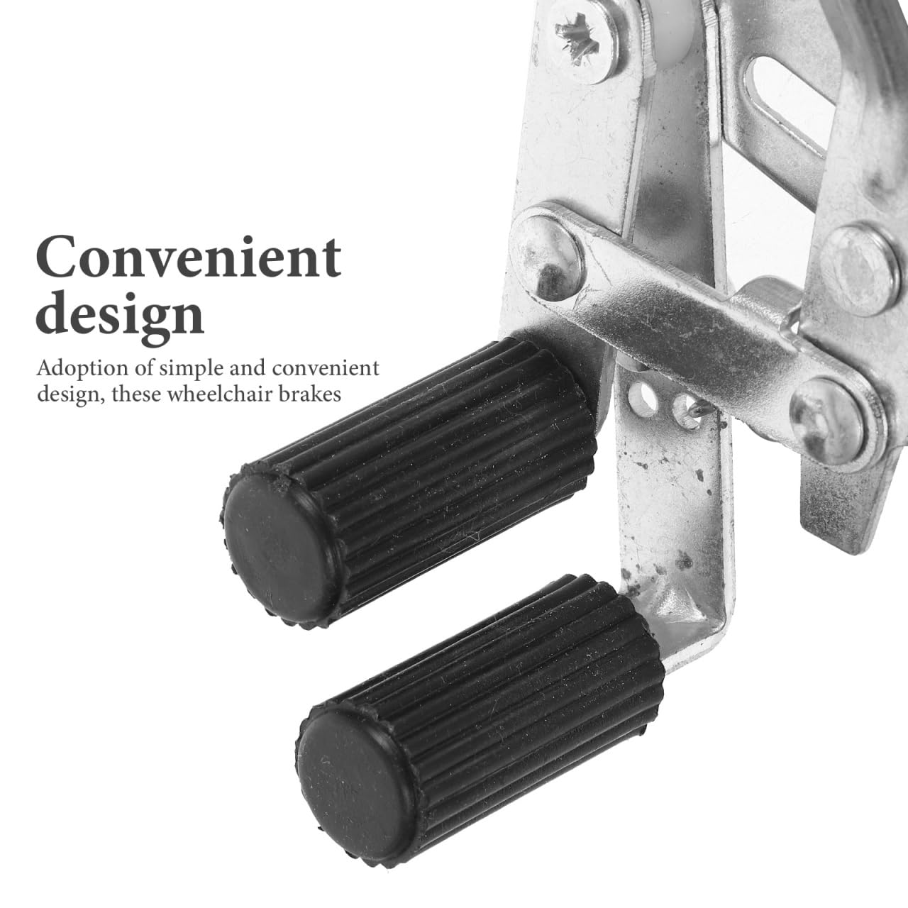 Healvian Rollstuhl Bremse Ersatzteil Mit Seitenschraube 7.68X2.17X2.17 Zoll Praktische Handbremse Für Rollstuhlzubehör Und Reparatur