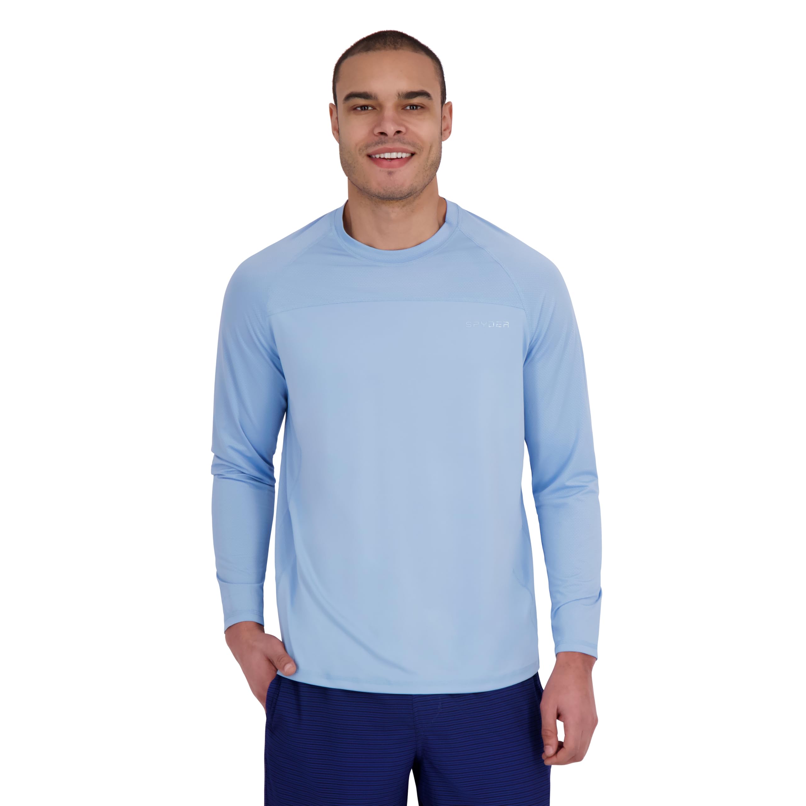 Spyder Women's Hooded Long Sleeve Rashguard – UPF 30+ Quick-Dry Swim Shirt, Surfing, Hiking, Gym, Outdoor Sports