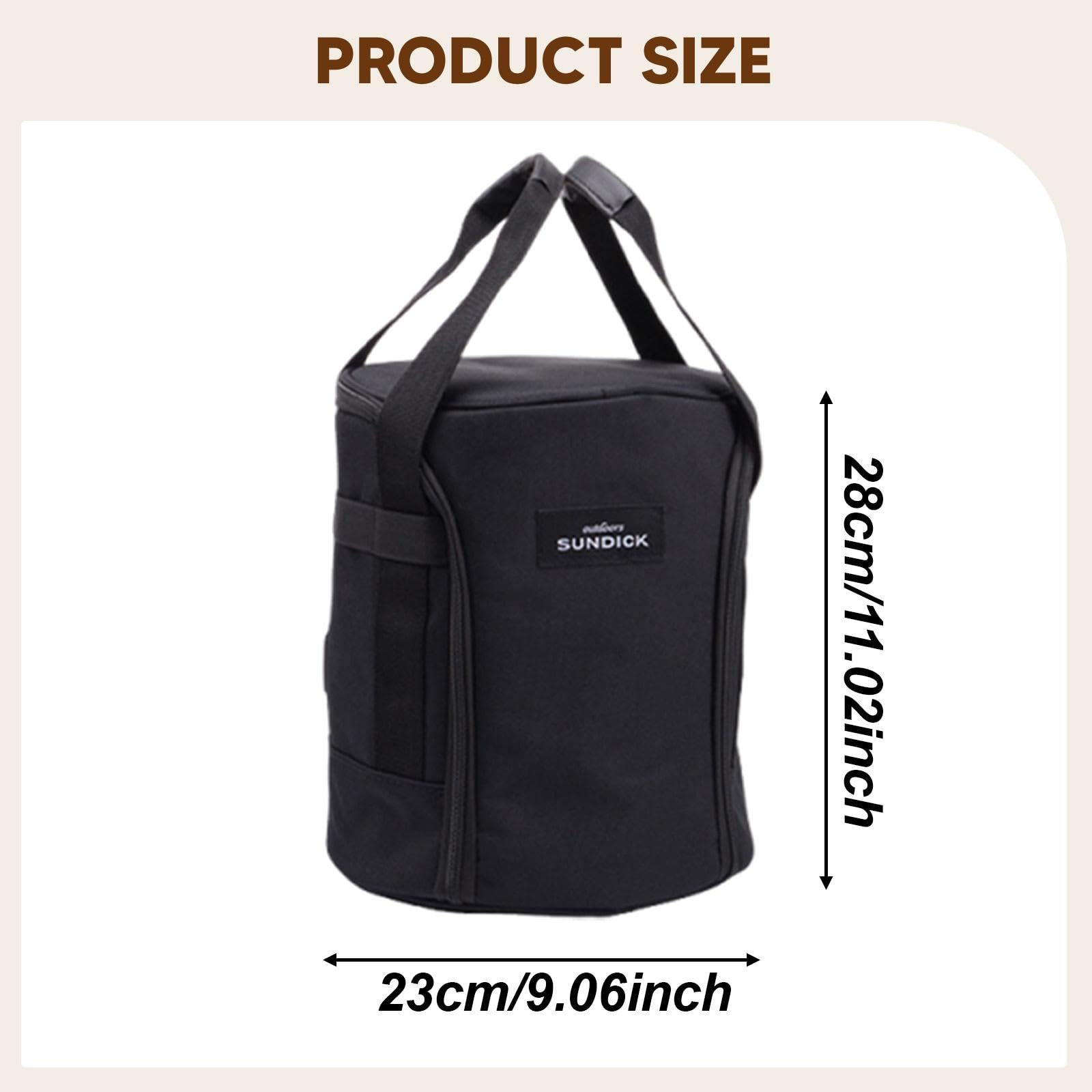MERIGLARE Heater Aufbewahrungstasche Heizofen Transportbeutel Camping Tischheizer Organizer Tasche mit Stabilem Zipper Und Meshfach für Outdoor Reisen Wandern P