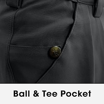 Golf Knickers Black Microfiber (Plus Fours) for Men
