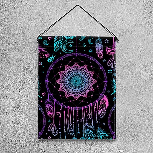 Attrape-rêves drapeau de jardin en jute double face pour embellir un gazon terne - 4