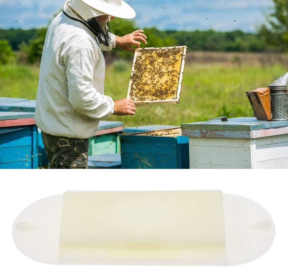 LIZEALUCKY 4Pcs Bee Porter Escape Equipment Plastic One Way Beehive Nest Door with Springs Beekeepers Beekeeping Tools Accessories