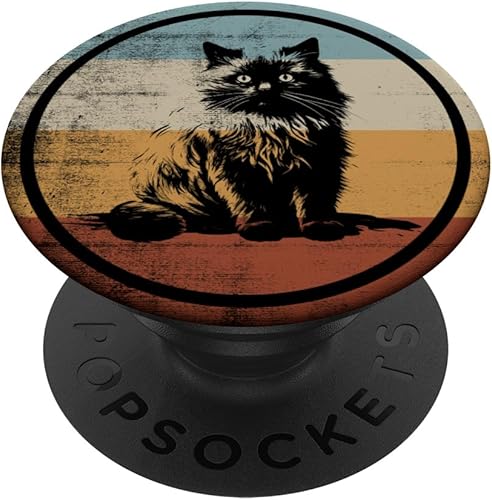 Retro Vintage Design Himalayan Cat PopSockets Swappable PopGrip