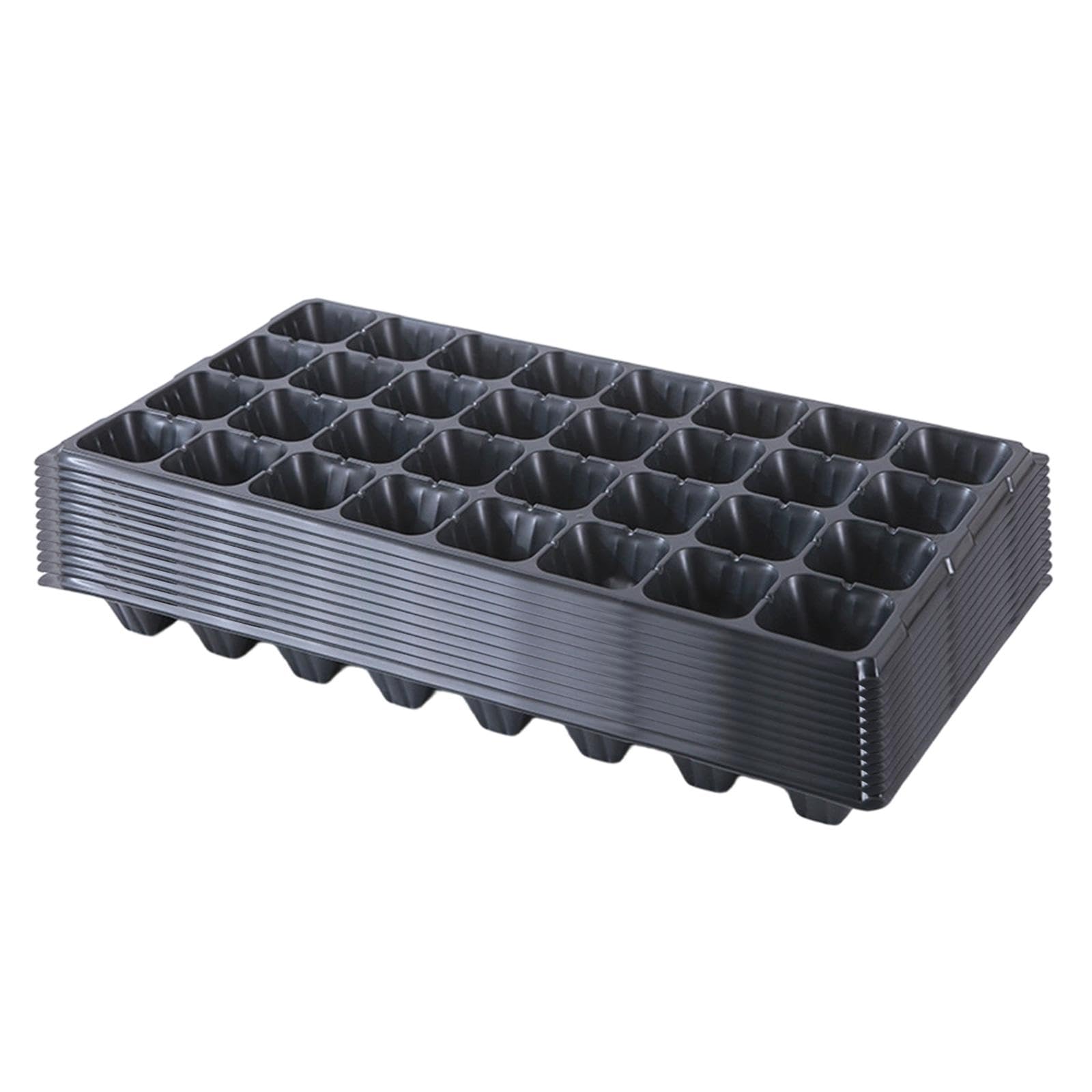 12 Pezzi Vaschette per Piantine Vassoi Germinazione Multi Griglia Vassoi Avviamento Semi per Microgreens Propagatori in PP Resistente Adatte a, 32 Celle