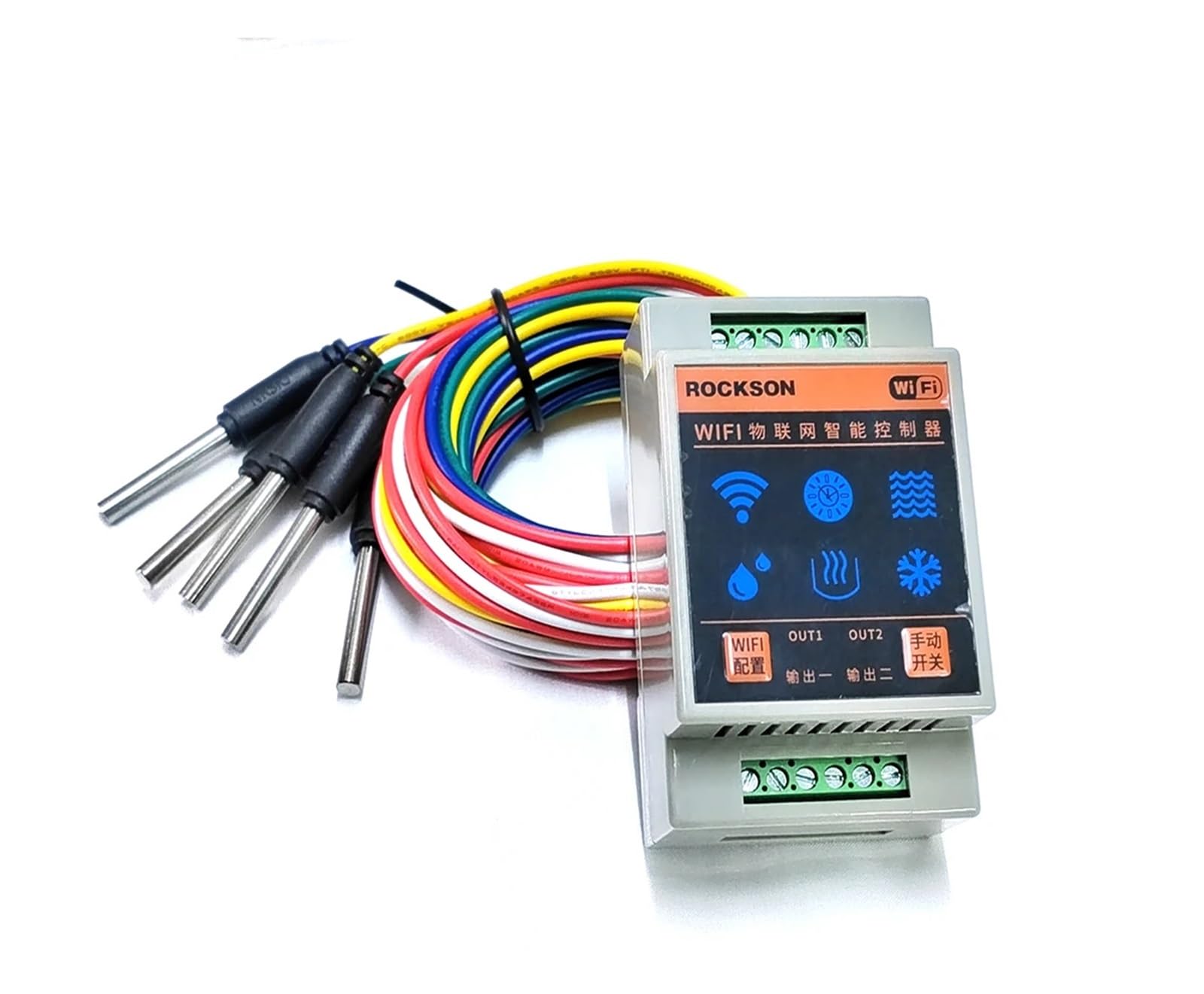 Capteur de niveau d'eau automatisé Tuya WIFI, contrôleur d'alarme débordement, alarme fuite et d'inondation, détecteur débit for réservoir vape piscine(12VDC model)