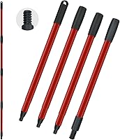 Vista 11 de Repuestos de mango de trapeador giratorio para trapeador Oceda de 4 secciones, mango de repuesto compatible con repuestos de trapeador giratorio