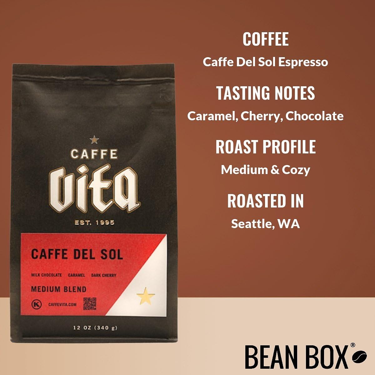 Bean Box Coffee Sampler - Roasted by Vita, 3-Pack, Whole Bean Coffee, Gourmet Coffee