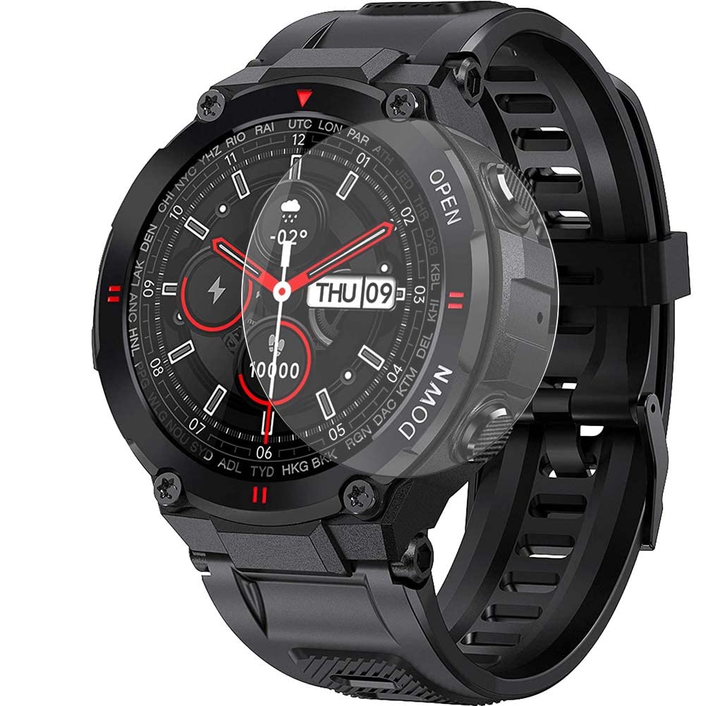 Puccy 3 Pack Screen Protector, compatible with GUCABE K22 1.3" Smart Watch smartwatch TPU Film Guard （ Not Tempered Glass Protectors）