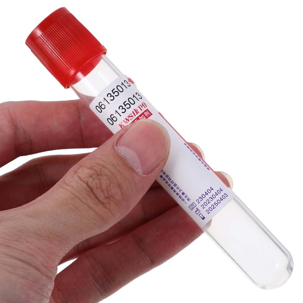 Sterylne jednorazowe probówki do pobierania krwi próżniowej - 100 sztuk, 1/2/3/5/10ml, PET/szkło, aktywator skrzepu i żel separator, do laboratorium i wirówki(10ml)
