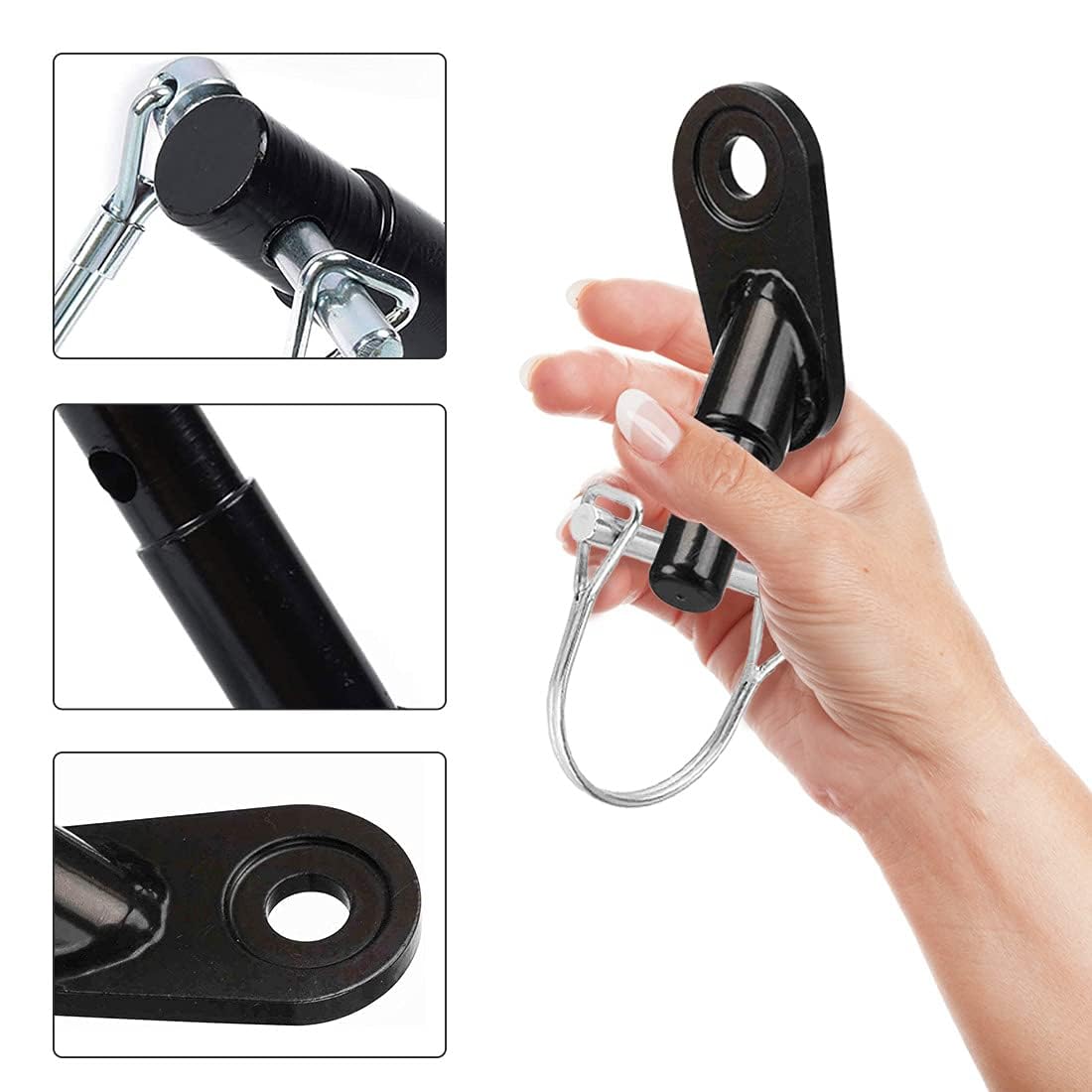 Remolque para Bici, 2pcs Barra Remolque Bicicleta, Acopladores de Remolque de Bicicleta, Accesorio de Conector de Enganche de Remolque de Bicicleta para Accesorios de Bicicletas, Niños, Mascotas