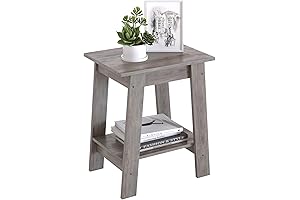IDEALHOUSE End Table: 2-Tier Side Table Enhancing Small Spaces