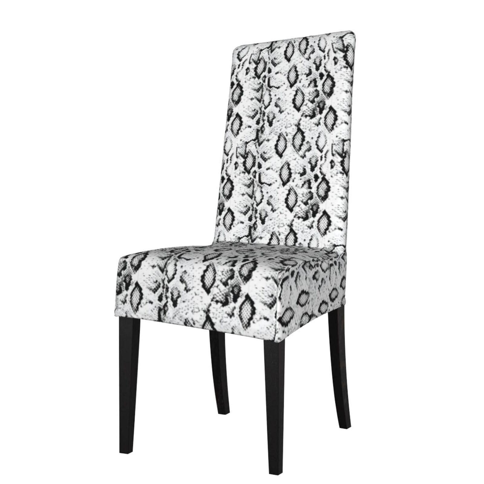 YYHWHJDE snake skin black and white Prints Protection Cover for Dining Chair – Stretchable Slipcovers for a Refreshing Dining Room Makeover