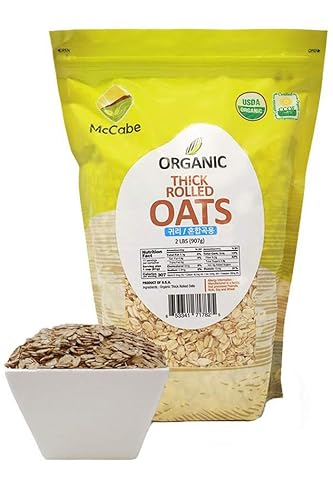 Vista 11 de McCabe Granos orgánicos de avena integral - Avena integral 2 libras Granos de avena cruda orgánica Certificado USDA y CCOF Producto de Estados