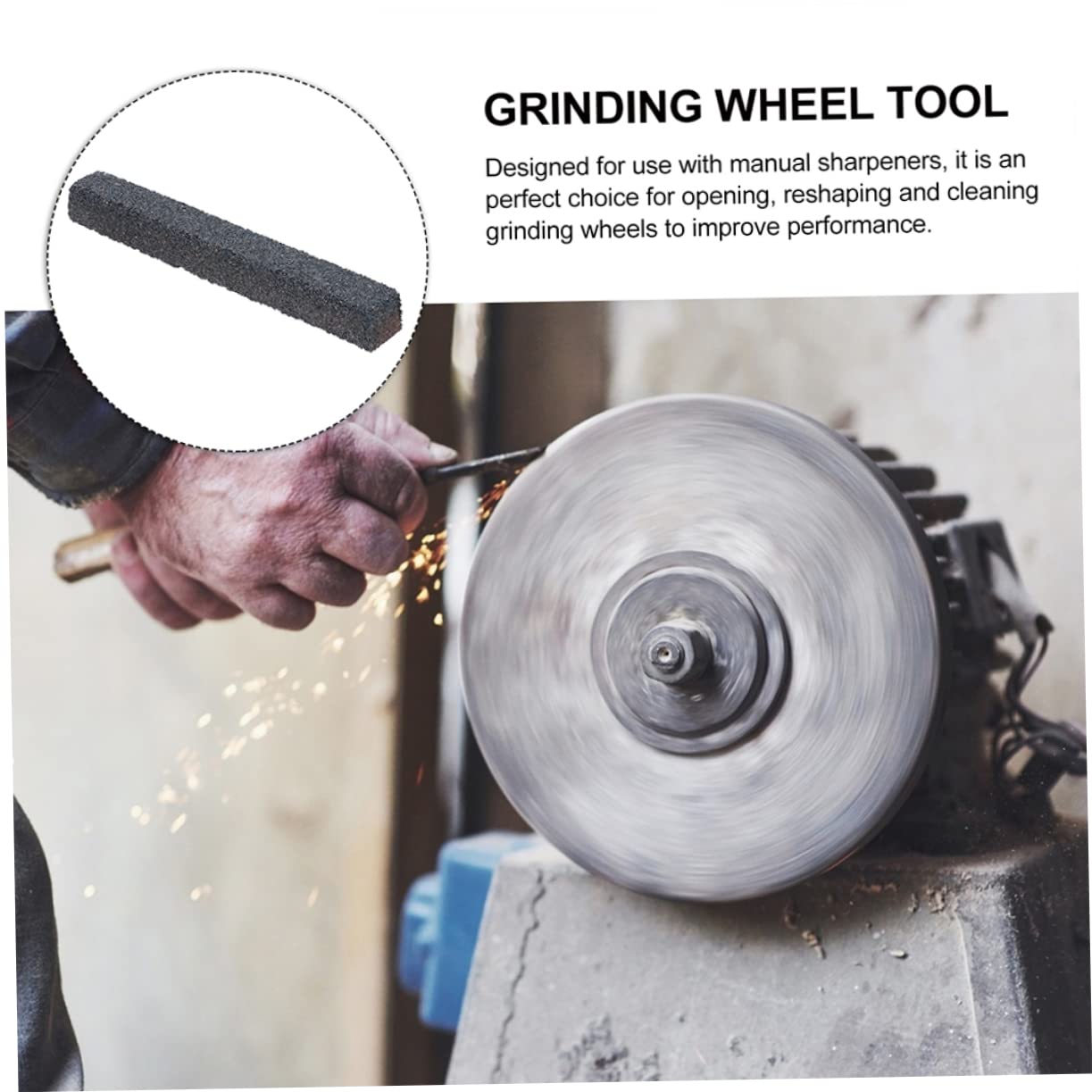 Zerodeko 2pcs Grinding Wheel Dressing Stick Abrasive Wheels Dressing Tool for Bench Grinder