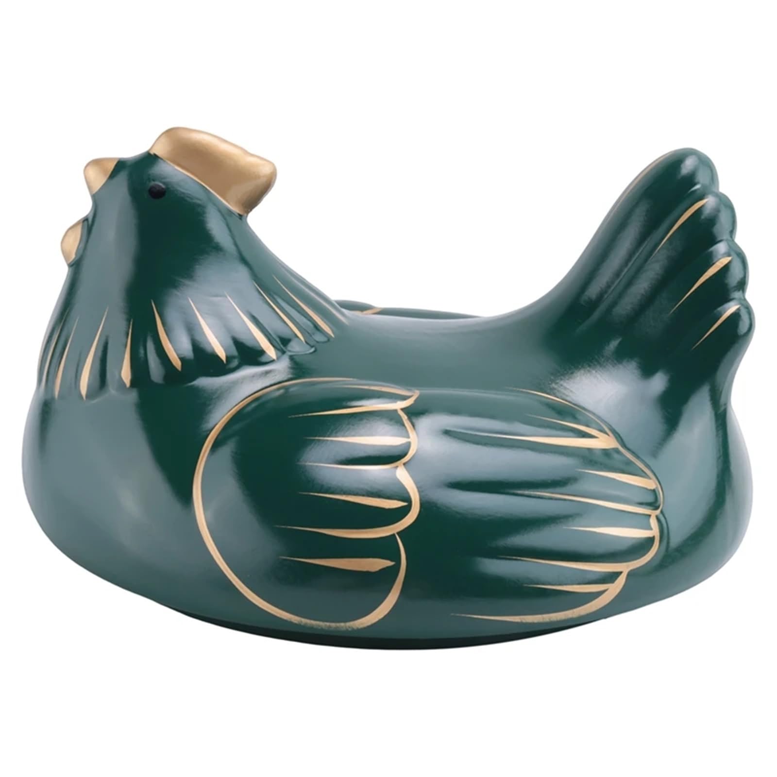 Cesta for guardar huevos, cesta de alambre de metal for frutas con tapa en forma de pollo, huevera con capacidad for 30 huevos.