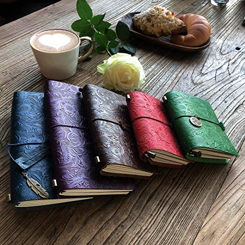 Carnet de notes rechargeable en cuir A5 violet contre la perte d'écrits - 6