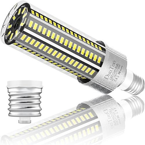 Bombilla LED de maíz E26 súper brillante de 50 W, lámpara de luz diurna de 6000 K, equivalente a 6348 lúmenes, 6348 lúmenes, E39, gran base de