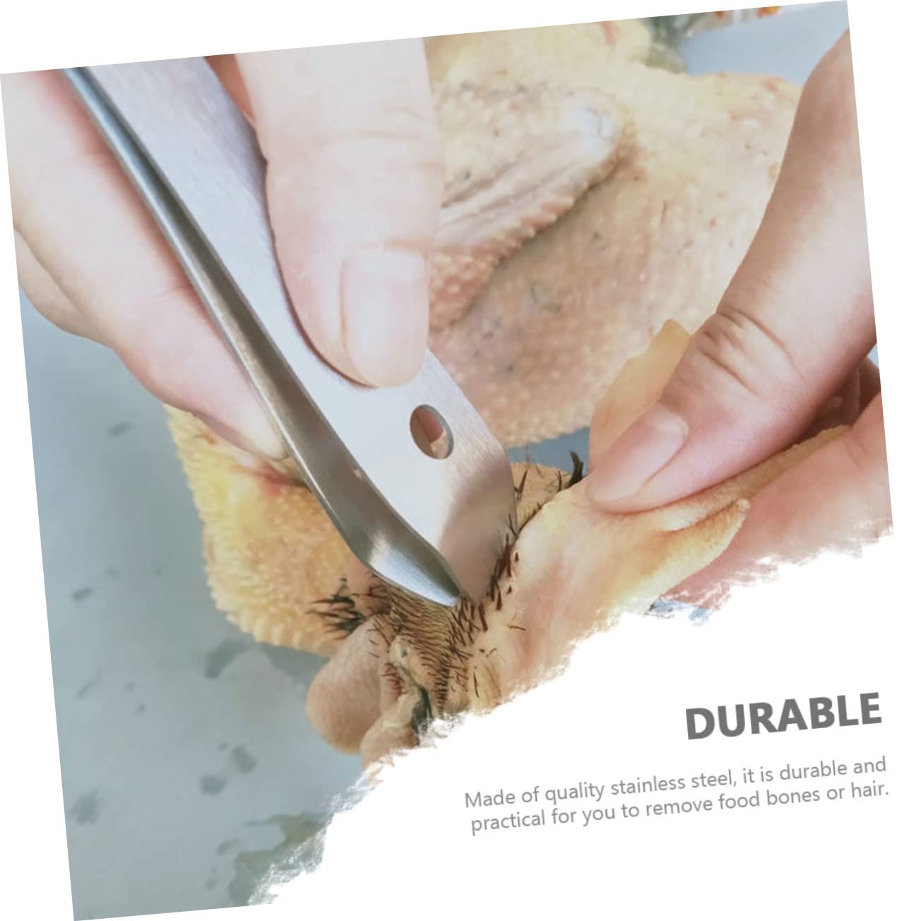 CIYODO 3 Pcs Sturdy Stainless Steel Pig Hair Remover Hair Scraping Device Tweezers Scrapers No Blade for Pigs Animals