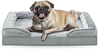 Vista 32 de FURTIME Cama ortopédica para perros extra grandes – Sofá cama impermeable XL para perro, cama de espuma de apoyo ultra cómoda con funda extraíble