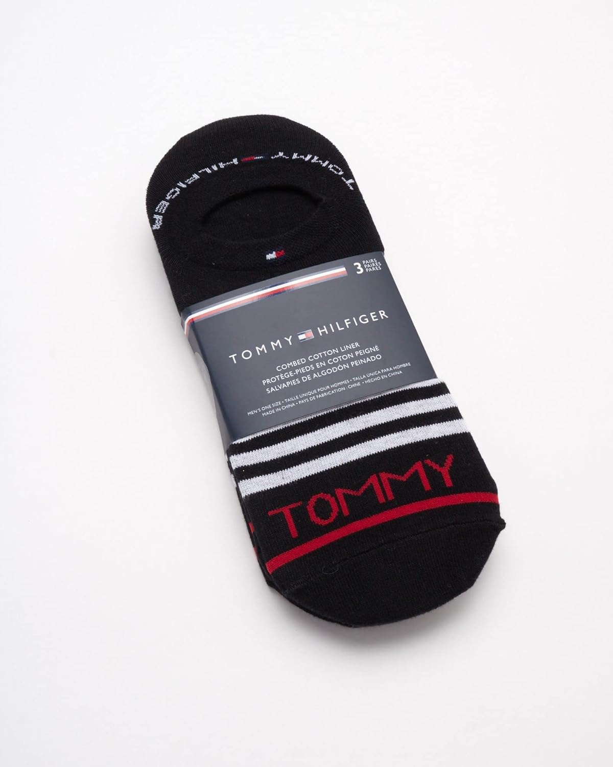 Tommy Hilfiger Mens No Show Socks - 6 Pack Cotton Blend Stretch Soft Cushioned Casual Athletic Sports Liners Low Cut Socks - Image 3