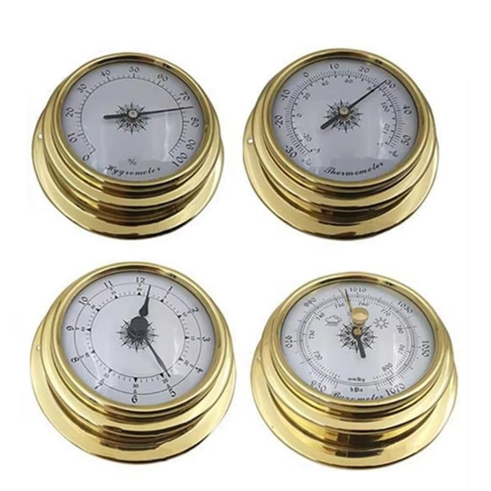 Barometro, Orologio, Termometro, Igrometro da Barca Set Stazione Meteorologica Set da Parete in per
