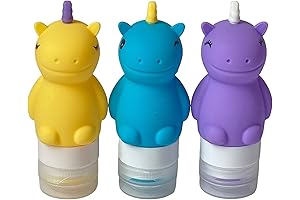 Yumbox Mini Silicone Squeeze Bottles (3 pc - Unicorn)
