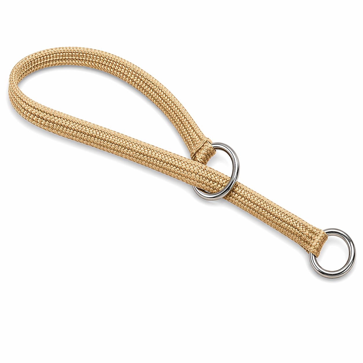 Collier étrangleur Resco américain en corde tressée noire pour contrôle fluide