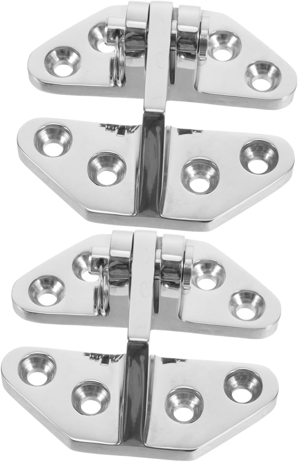 2pcs Heavy Duty Grade Stainless Steel Hatch Hinges for Boats Yachts and Deck Cabinets Easy Installation Performance