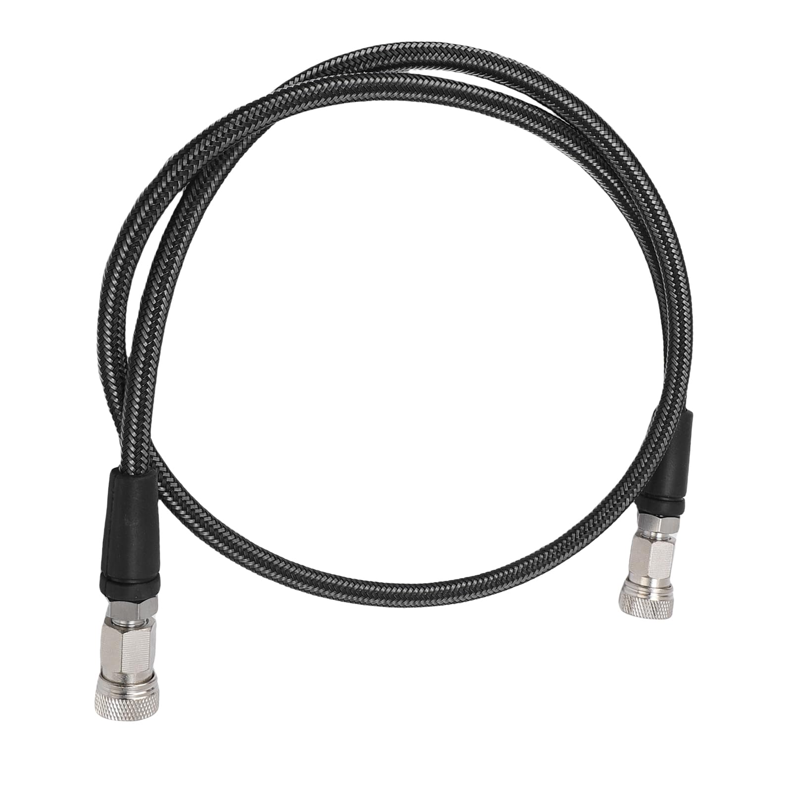 Tubo Di Gonfiaggio A Pressione 39 Pollici 8mm Connettore Rapido In Fibra Di Carbonio Intrecciato In Acciaio Inossidabile Tubo Di Prolunga Di Gonfiaggio Ad Alta Pressione per (Colore fibra di carbonio)
