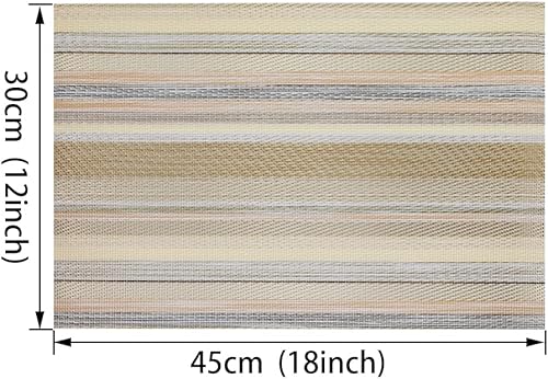 Miniatura 2 de Manteles individuales, juego de 4 manteles individuales, resistentes al calor, manteles individuales lavables, fáciles de limpiar, para decoración