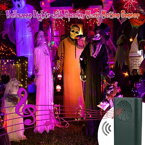 Tcamp Battery Operated Halloween Lights Motion Activated Sync with Music - image 6