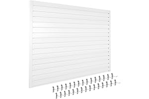 Slat Wall Panels - 16 SQ FT: An Interlocking Slat Wall Paneling...