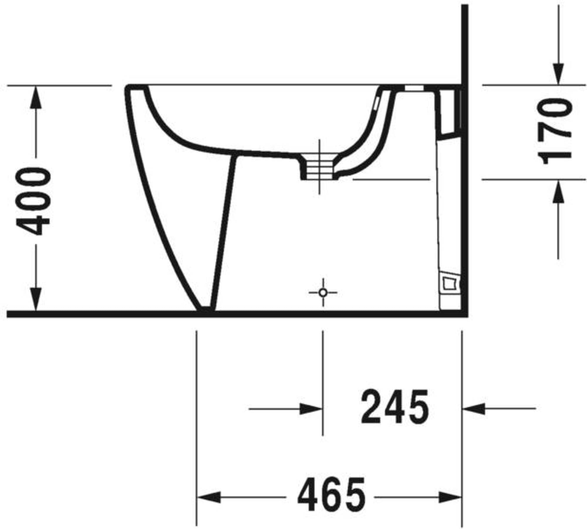Duravit ME By Starck bidet a pavimento cod. 228910