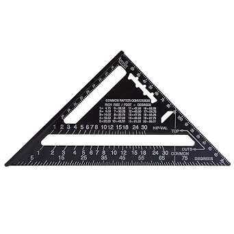 Triangular Ruler, Triangular Scale, Architectural Triangle, Aluminum Alloy, Protractor, Triangular Square Measuring Tool, For Work, Carpentry Tool, Right Angle, Two Patterns, Cm Scale Selectable