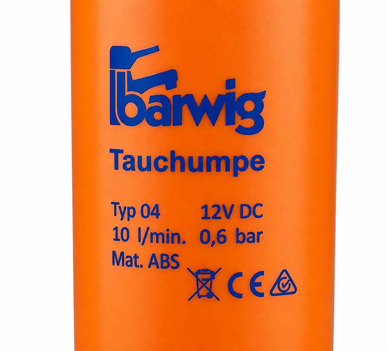Bomba Sumergible BARWIG 12V 10L/min para Camper y Caravana | Bomba de Agua Silenciosa para Fregadero, Ducha y Depósito | Bajo Consumo | Fabricada en Alemania