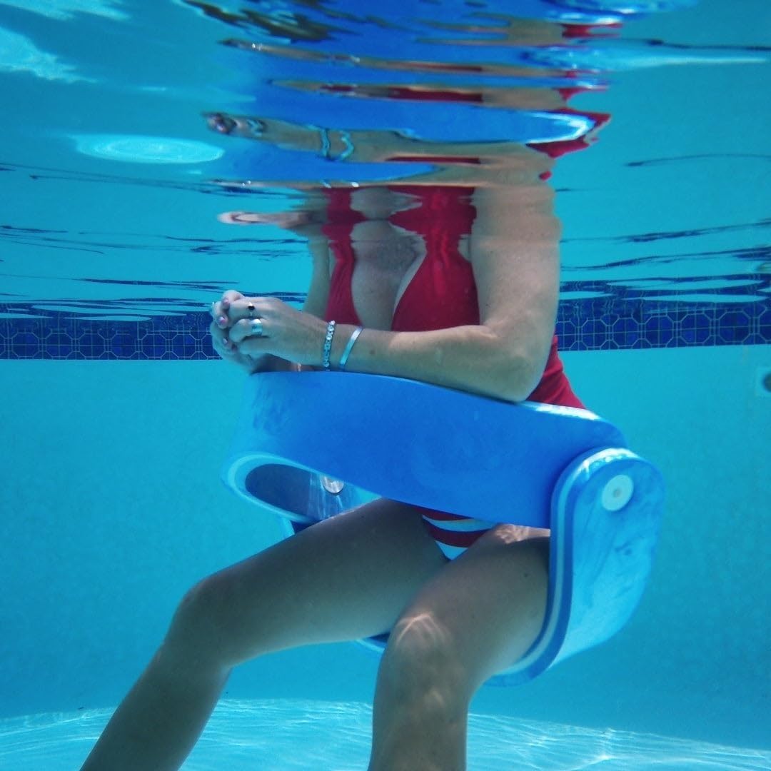 Civilizek Wasserliege, Grand Floats Float-N-Fold Wasserstuhl, Schwimmstühle for Pools for Erwachsene, 3-in-1-Schaumstoff-Sattelschwimmer, Faltbarer Schwimmliegestuhl