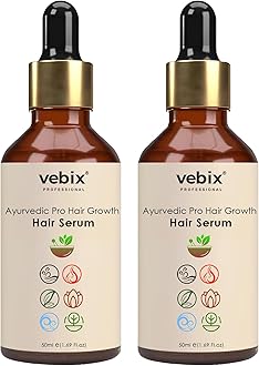 VebixProfessional Pro Hair Growth Serum, Customized Regimen Hair Serum For Men and Women, Repair Damaged Hair & Get Hair Growth, 50ml (Pack Of 2)
