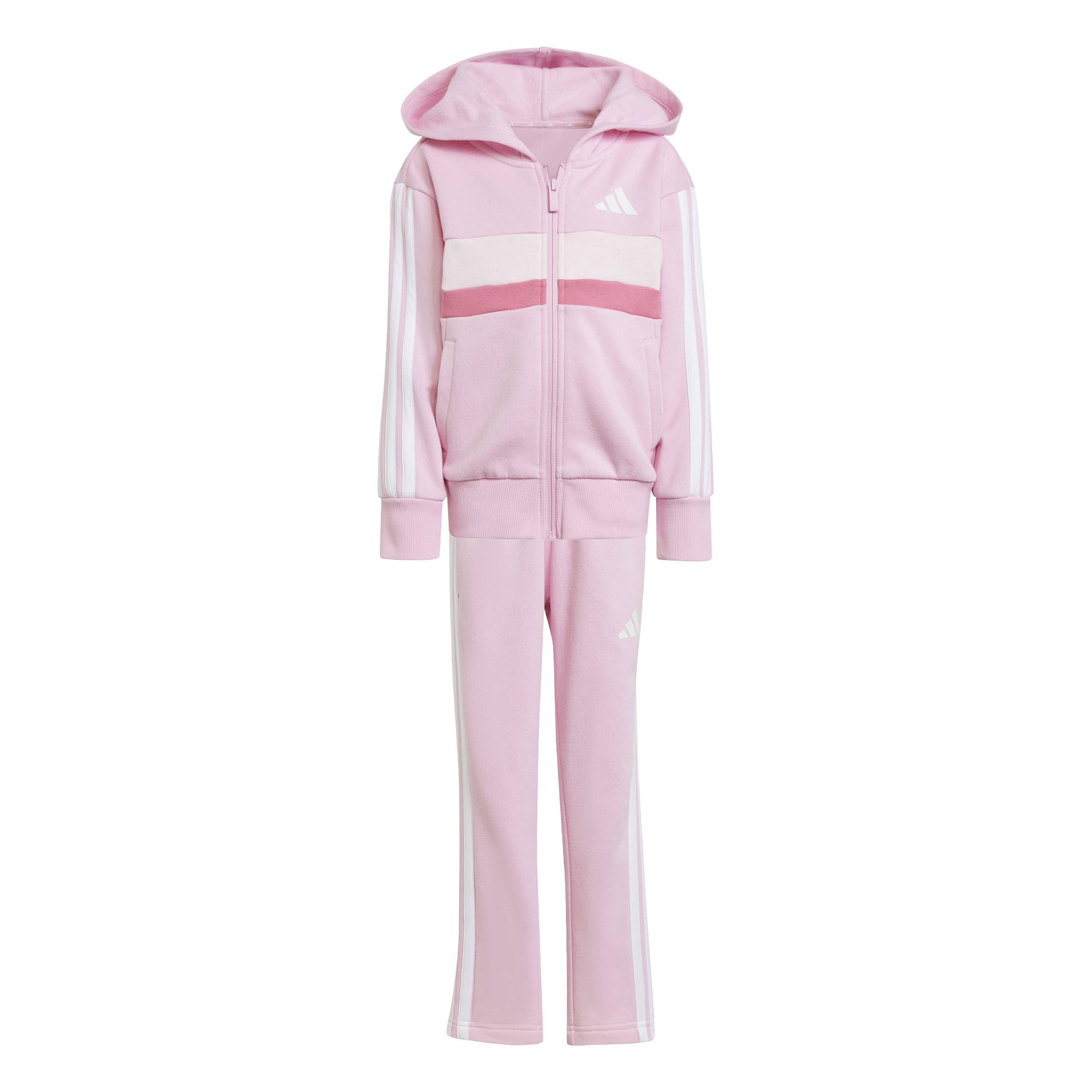 Adidas Unisex Kids Rose Children's Tracksuit Seasonal Essentials Tiberio 3 Stripes