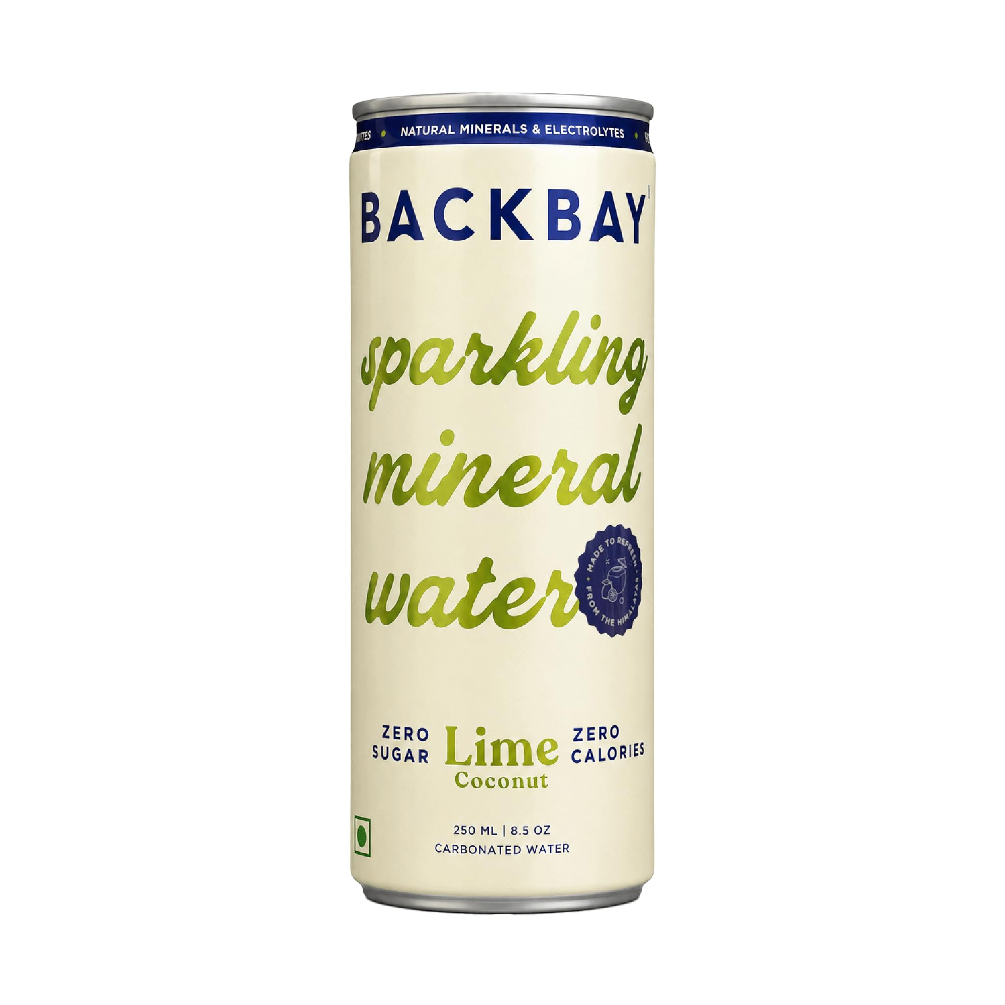Backbay Lime Coconut Sparkling Mineral Water - 250ml (Pack of 6 Units) | Zero Sugar | Zero Calories | No Artificial Flavours & Sweeteners | Made from Himalayan Water | Hydrating and Refreshing-image-41
