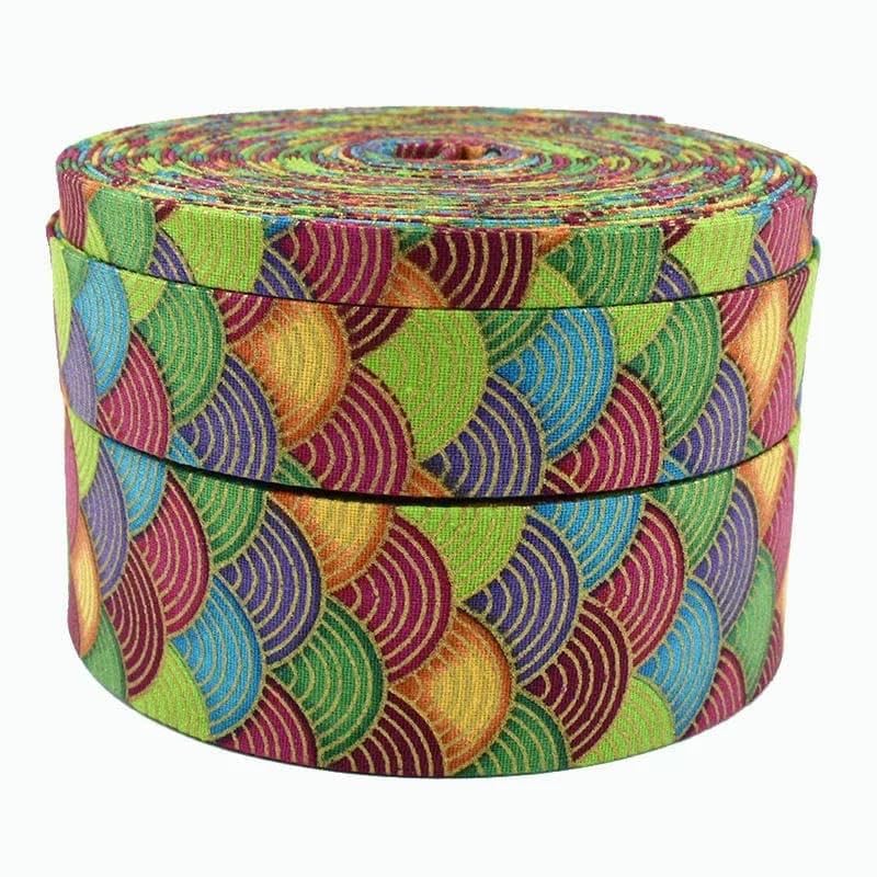 5/10 Yards 10–40 mm Jacquard-Bandbänder Bedruckte Bänder Kleidung Gürtel Rucksack Dekorativer Gurt DIY Nähzubehör-RD804-2-40 mm-10 Yards