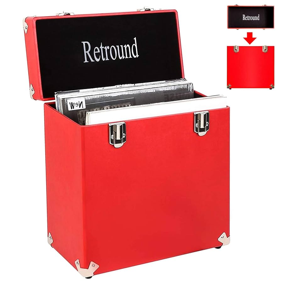 TOSHIBA EMI LPレコード入れ Amazon.com: Retround Vintage Retro Vinyl Leather Record