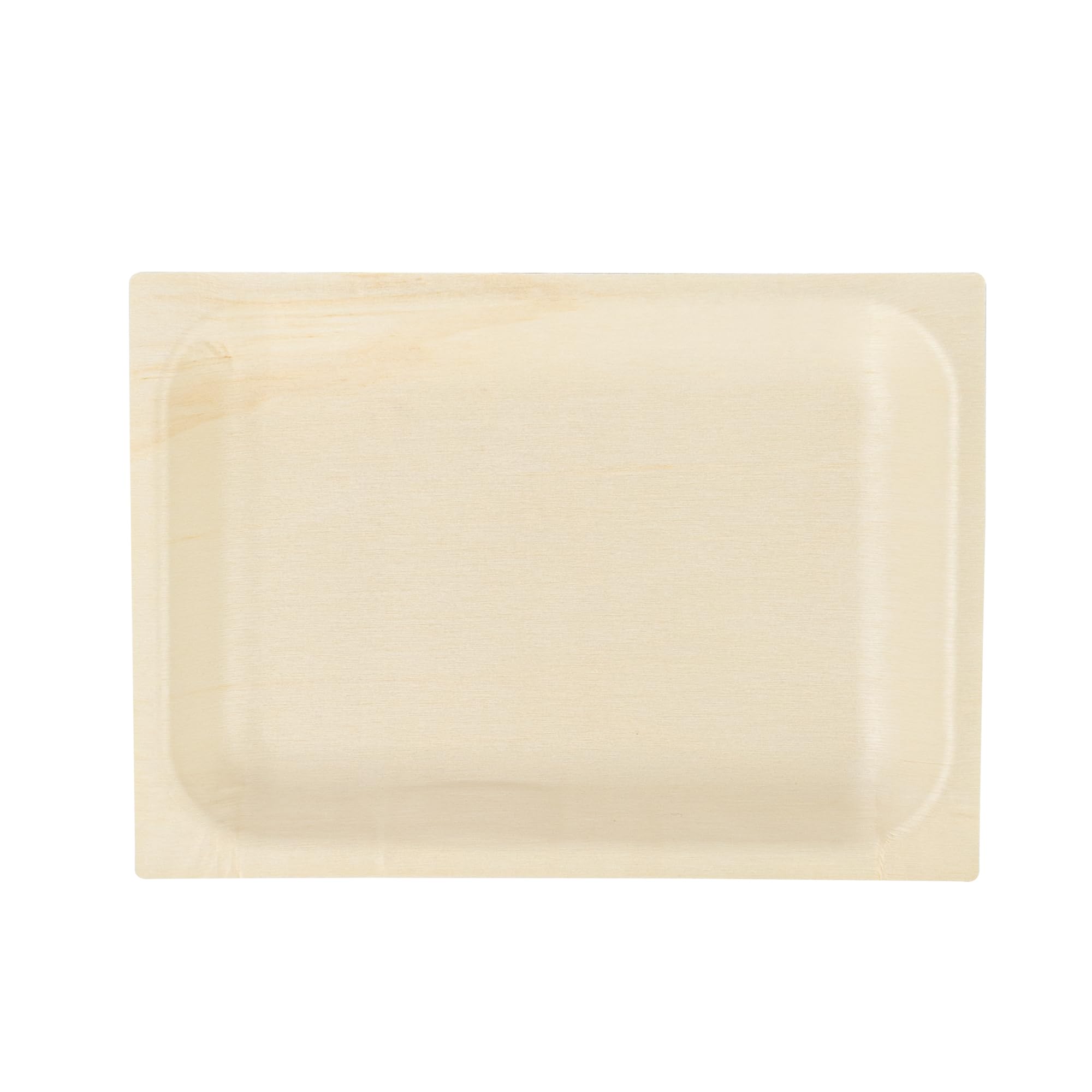 Restaurantware - Platos de servir Taipei de 7 x 5.1 pulgadas, 200 platos desechables para fiestas, sostenibles, a prueba de grasa, platos de madera de álamo, resistentes, para fiestas, bodas, camping,