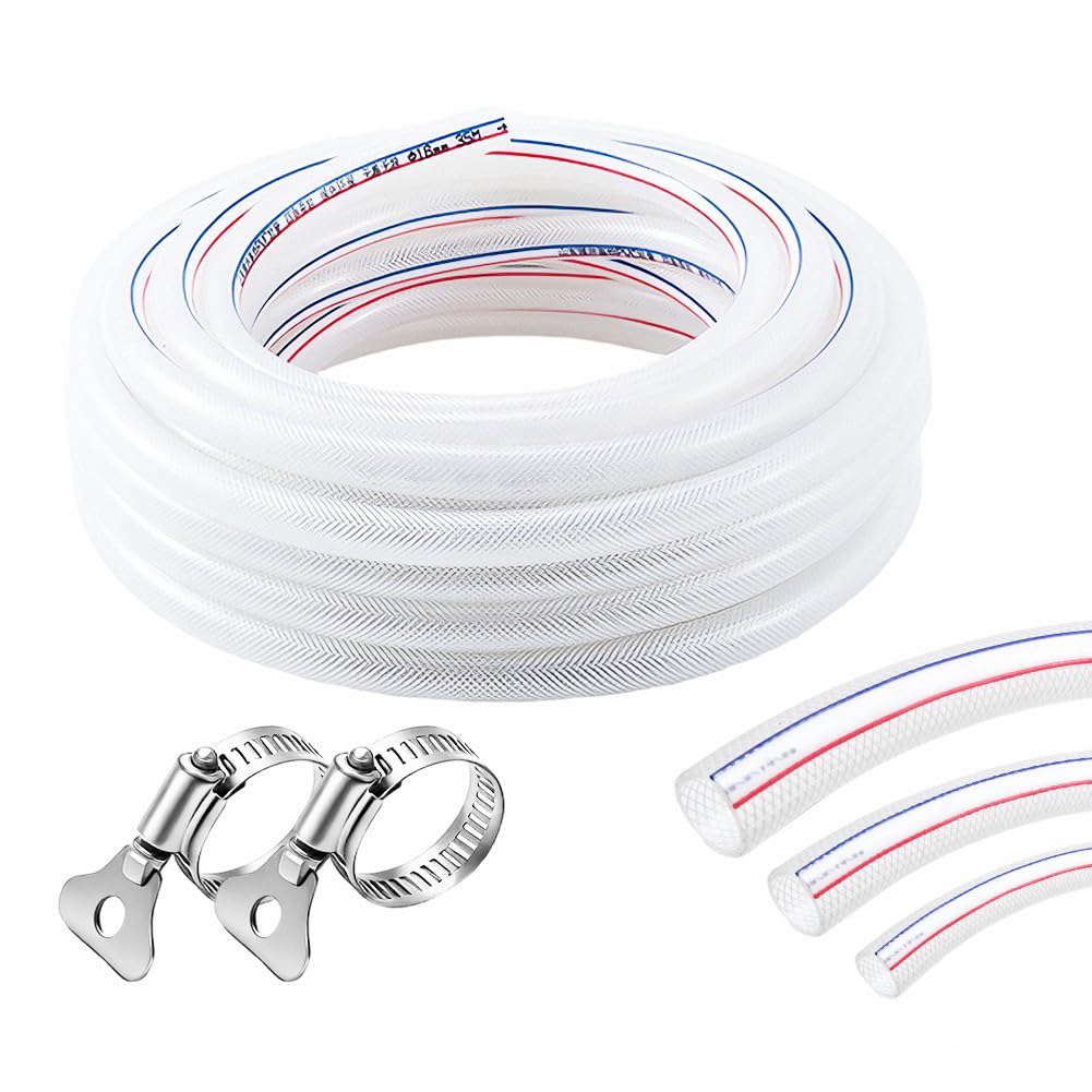 LOMUG Tuyau en PVC avec tissu flexible, haute pression, 25 mm de diamètre intérieur, 25 x 32 mm, longueur : 10 m